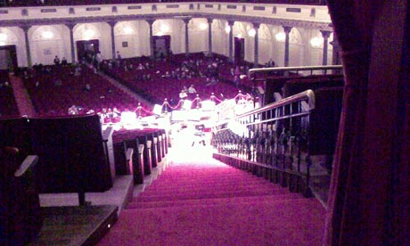 The stairs inside the Concertgebouw, Amsterdam