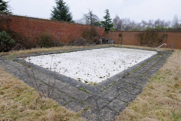 Sunninghill Park: The swimming pool from Sunninghill Park, the family home of Prince Andrew.