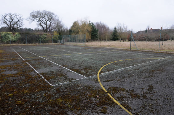 Sunninghill Park: The tennis court at Sunninghill Park, the former home of Prince Andrew