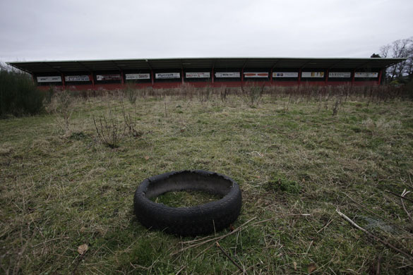 Darlington: The old Feethams ground is now a delipadated and overgrown mess