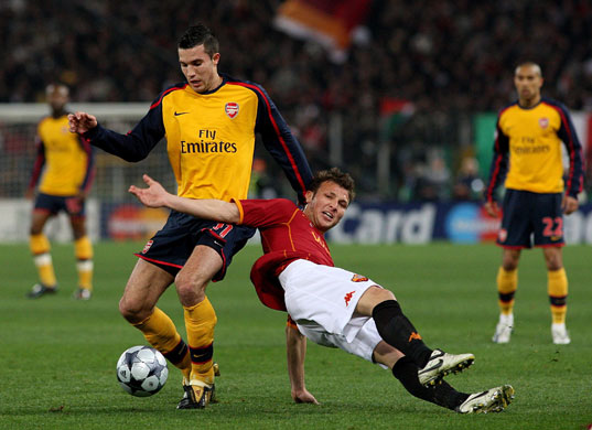 Roma v Arsenal: van Persie