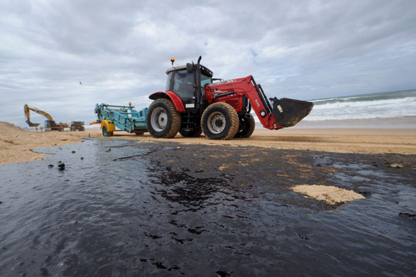 Oil Spill in Queensland: Oil Spill in Queensland, Australia