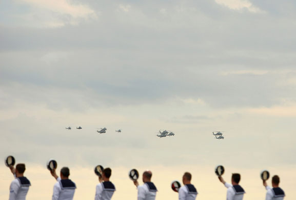 24 hours in pictures: Navy Ceremonial Exercise Takes Place In Sydney Harbour