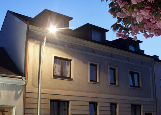 Abuse in Amstetten: The exterior of Josef fritzl's house in Amstetten, Austria
