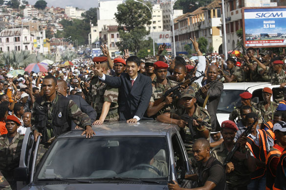 Madagascar presidency: Madagascar opposition leader Andry Rajoelina takes the Presidency by force