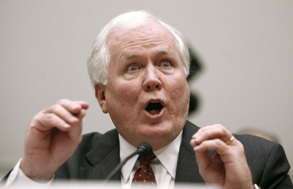 24 hours in pictures : AIG CEO Edward Liddy testifies at a committee in Washington