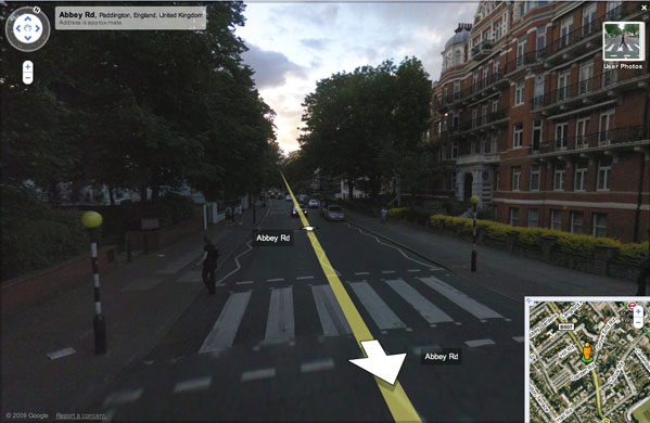 Google street view: Abbey Road, London