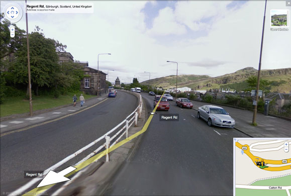 Google and Tate: Regent Rd, Edinburgh