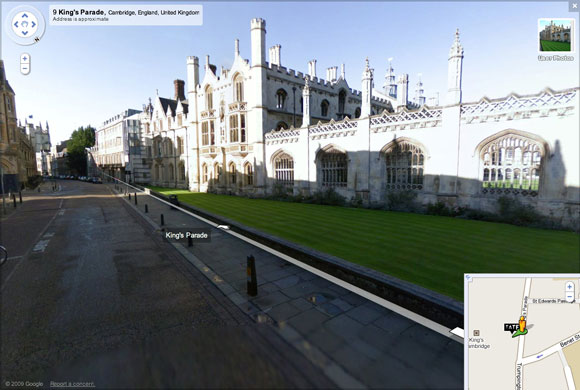 Google and Tate: 9 King's Parade, Cambridge