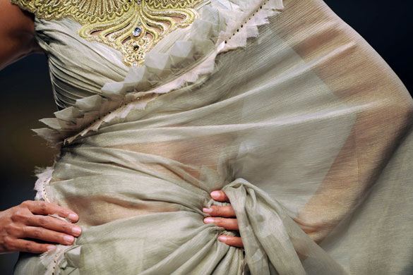 20 March 2009: New Delhi, India: The Tarun Tahiliani show during India Fashion Week