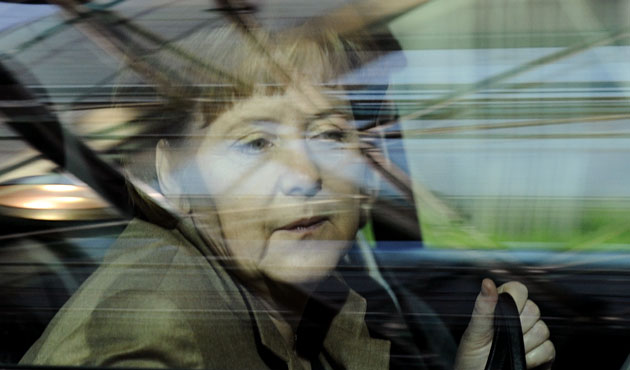 20 March 2009: Brussels, Belgium: Angela Merkel arrives at the European Council summit