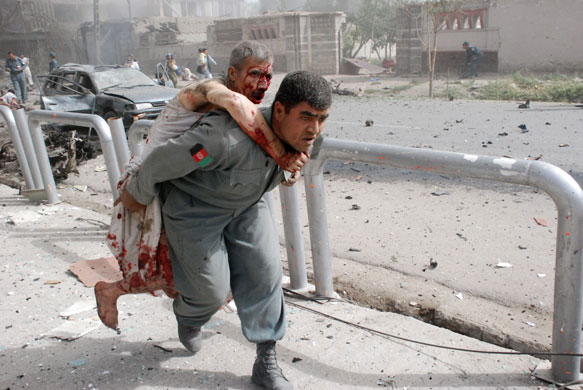 Hamid Karzai : Indian embassy bombing in Kabul, Afghanistan