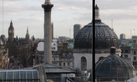 london skyline 2012. View of the London skyline