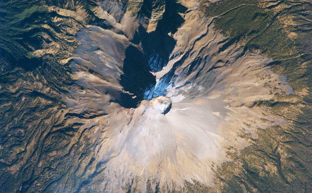 Satellite eye on Earth: Volcan Popocatepetl, a large stratovolcano, Mexico