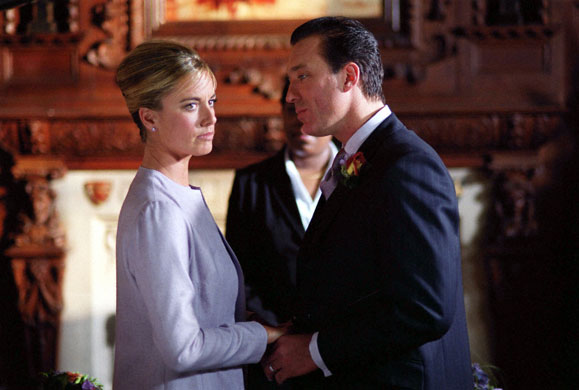 Spandau Ballet reform: Steve (Martin Kemp) and Mel's (Tamzin Outhwaite) wedding in EastEnders