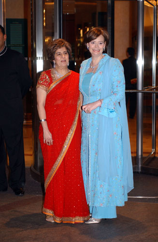 Muslim women: Pinky Lilani with Cherie Blair