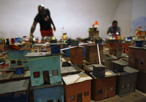 25 March 2009: A scale model of a Brazilian favela by Sergio Cezar