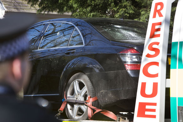 Goodwin  house vandalised:  Sir Fred Goodwin home attacked