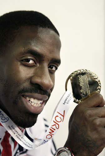 Dwain Chambers in Turin: Dwain Chambers
