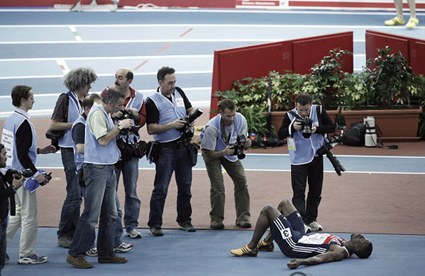 Dwain Chambers in Turin: Dwain Chambers