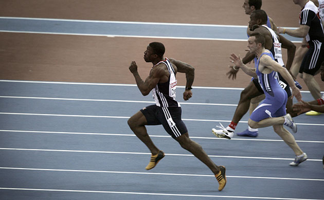 Dwain Chambers in Turin: Dwain Chambers