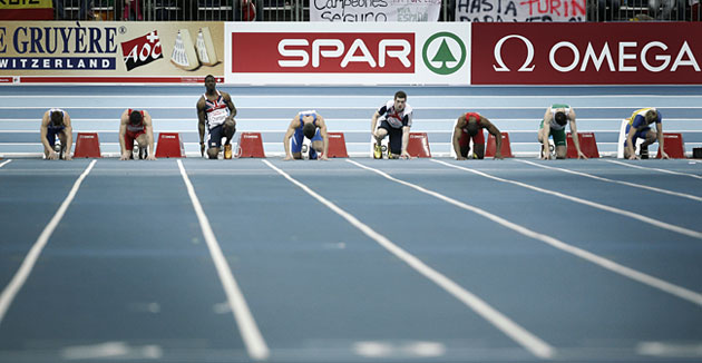 Dwain Chambers in Turin: Dwain Chambers