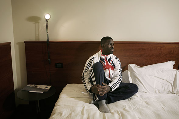 Dwain Chambers in Turin: Dwain Chambers