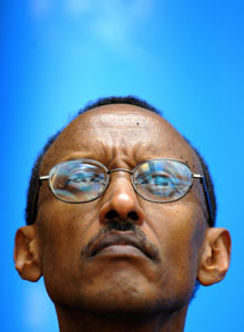 Rwandan president Paul Kagame