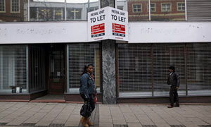 As the recession bites, shops are closed in Nottingham