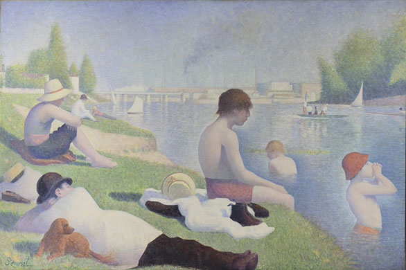 Art worth time: Bathers at Asnières, 1884, Georges Seurat