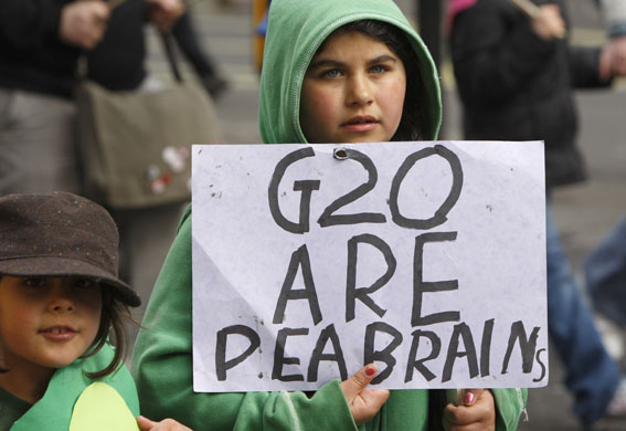 G20: Put People First march