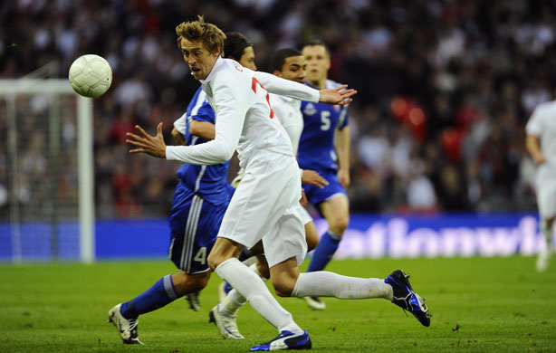 England v Slovakia: Peter Crouch