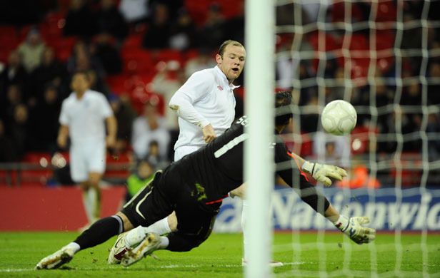 England v Slovakia: Rooney scores the 4th