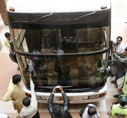 Shooting in Lahore: The bus which was carrying the Sri Lankan cricket team