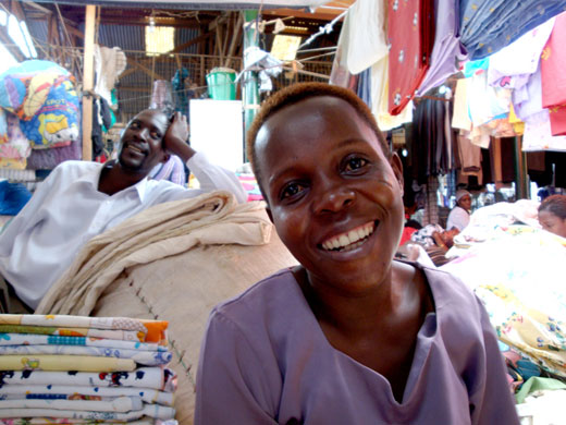 Owino market fire: Stall holders at Owino market in Kampala, Uganda.