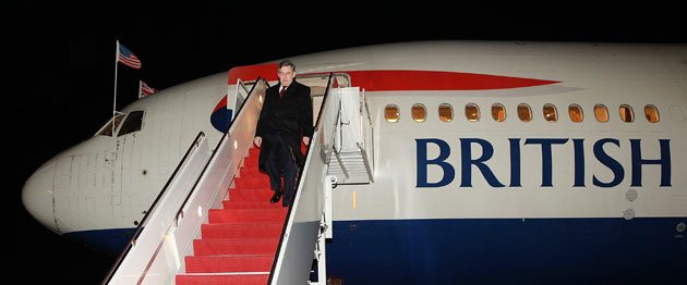 Gordon Brown in USA: Gordon Brown Arrives In Washington