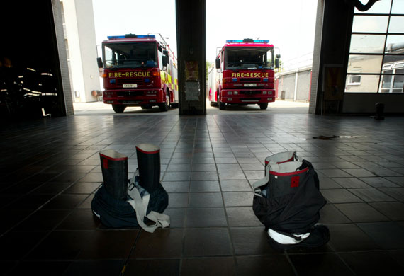Firefighter uniforms: Blue Watch firefighters' uniforms