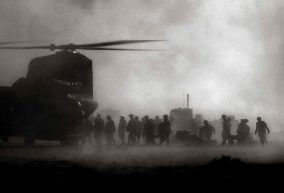 Unseen: US soldiers from the 1st Battalion (Airborne), 503rd Infantry, 173 Brigade