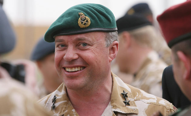 Handover ceremony in Iraq: Major General Andy Salmon, former head of coalition operations