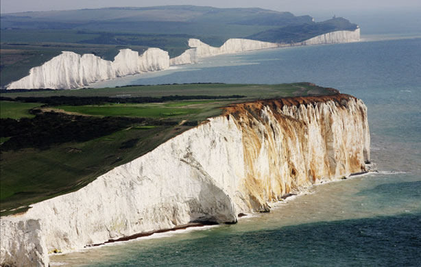 South Downs National Park: The white chalk cliffs, the Seven Sisters