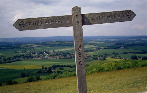South Downs National Park: South Downs Way Marker