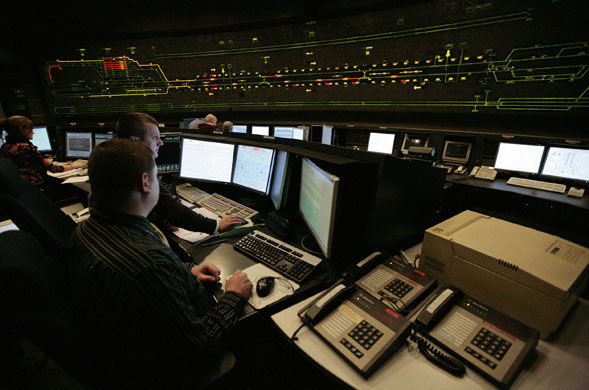 Eurotunnel : The Eurotunnel control room 