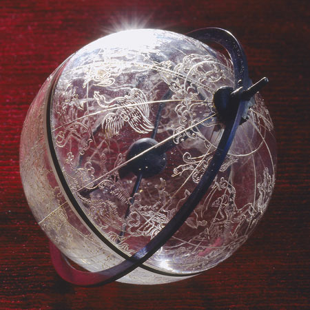 Galileo exhibition: engraved rock crystal celestial globe