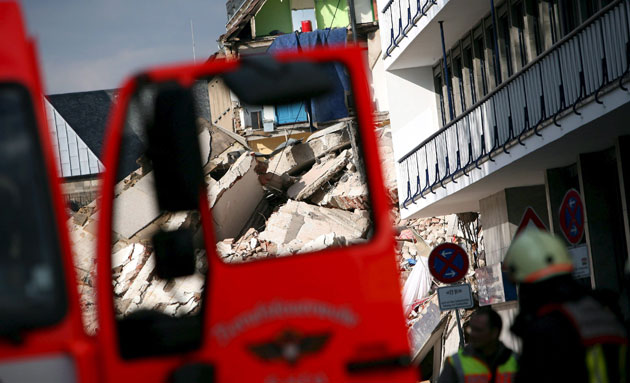 4 March 2009: Cologne, Germany: The collapsed Historic City Archive