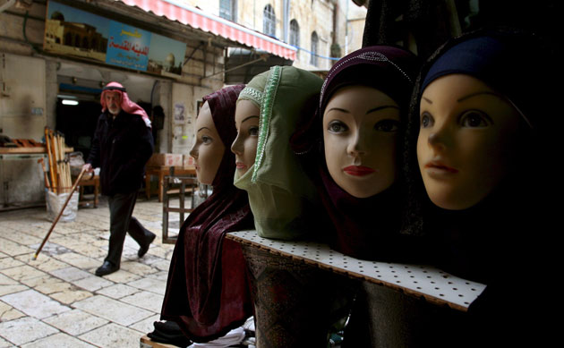 4 March 2009: Jerusalem, Israel: A man walks through the old city