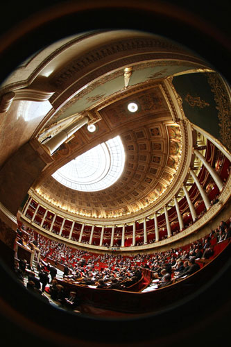 4 March 2009: Paris, France: The National Assembly during the weelky session of questions