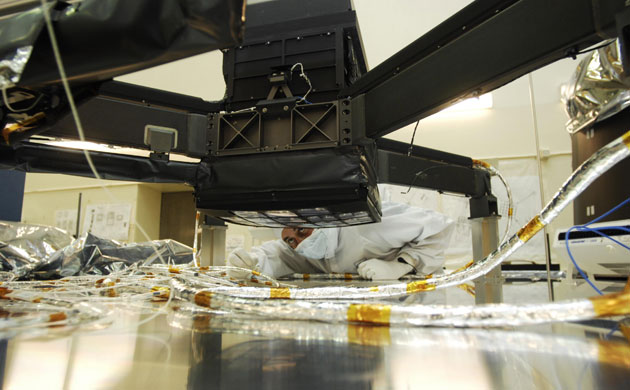 The Kepler Mission: View of the focal plane assembly showing the array of 42 CCD