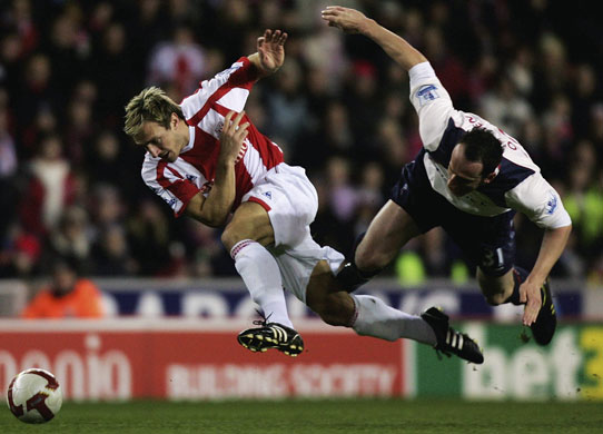 Prem League Wed: Liam Lawrence and Andy O'Brien