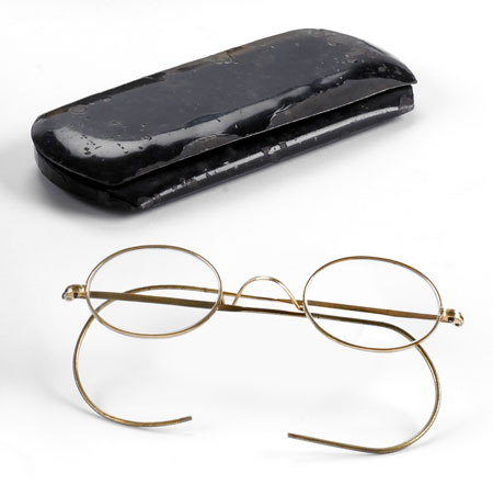 Mahatma Gandhi auction: Mahatma Gandhi's glasses and case up for auction.