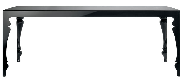 Space: Baroque and roll: Louis coffee table in black